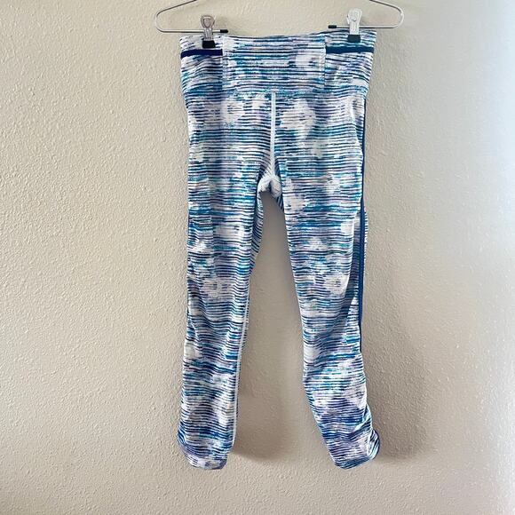 Lululemon Real Quick tight in blurry belle multi/ Hero Blue - Picture 2 of 10